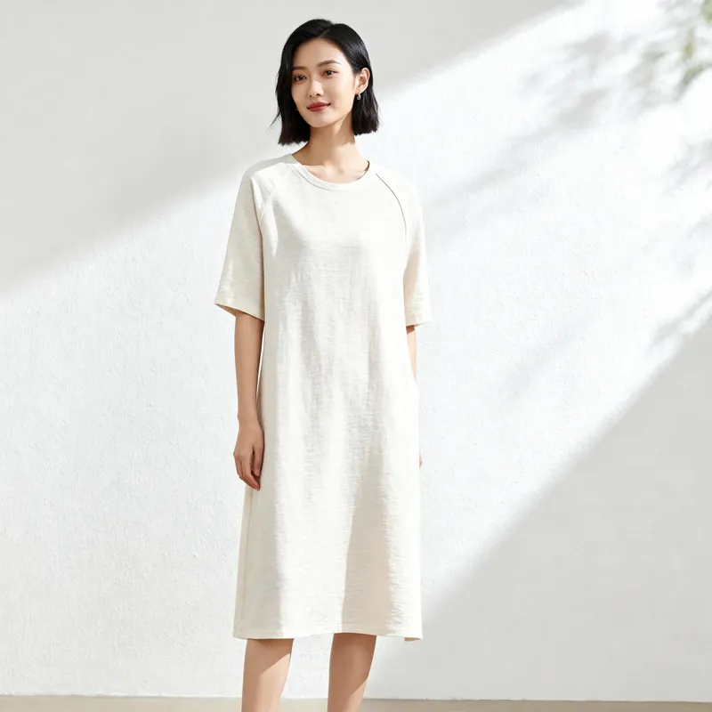 Stylish Aline Dress with Raglan Sleeves