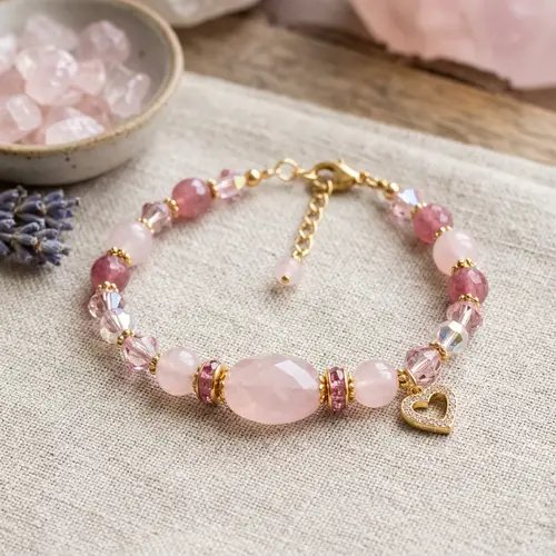 Pink Crystal Bracelet Design Ideas