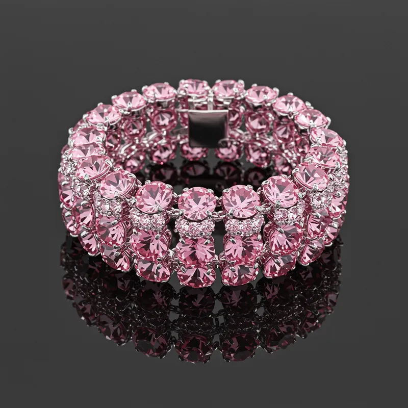 Pink Crystal Bracelet Design Ideas