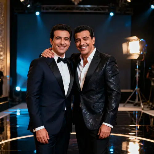 Elegant Photo with Tamer Hosny - Glamorous Style