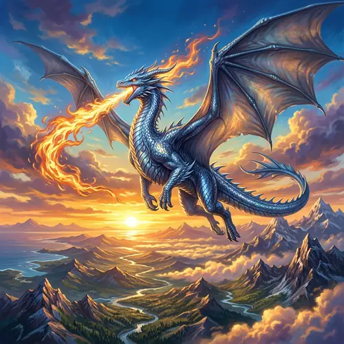 Hava Dragon: Majestic Creature Soaring in the Sky
