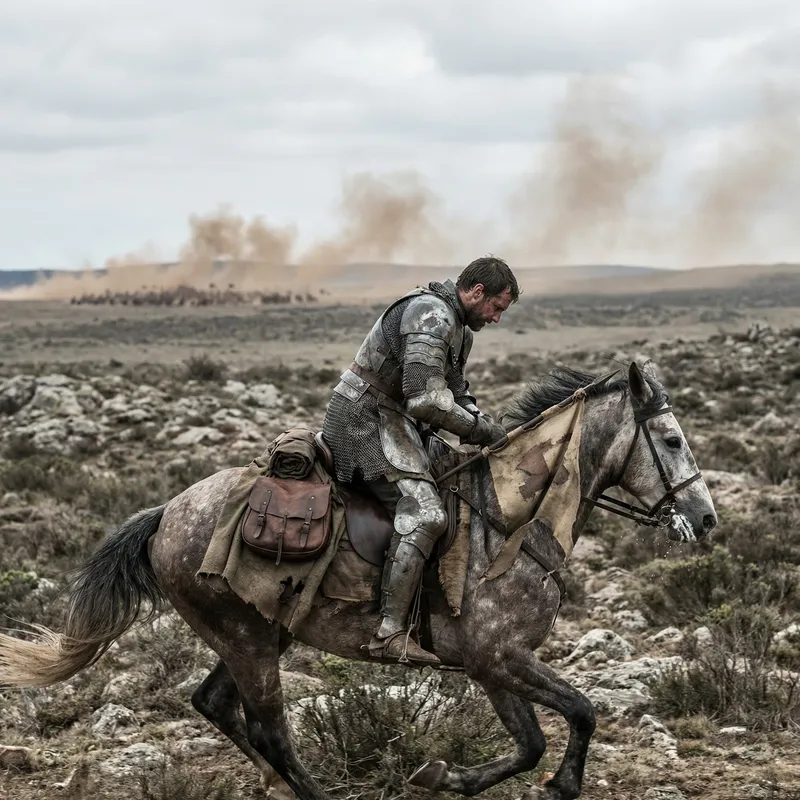 European Knight Deserting Battle - A Brave Choice