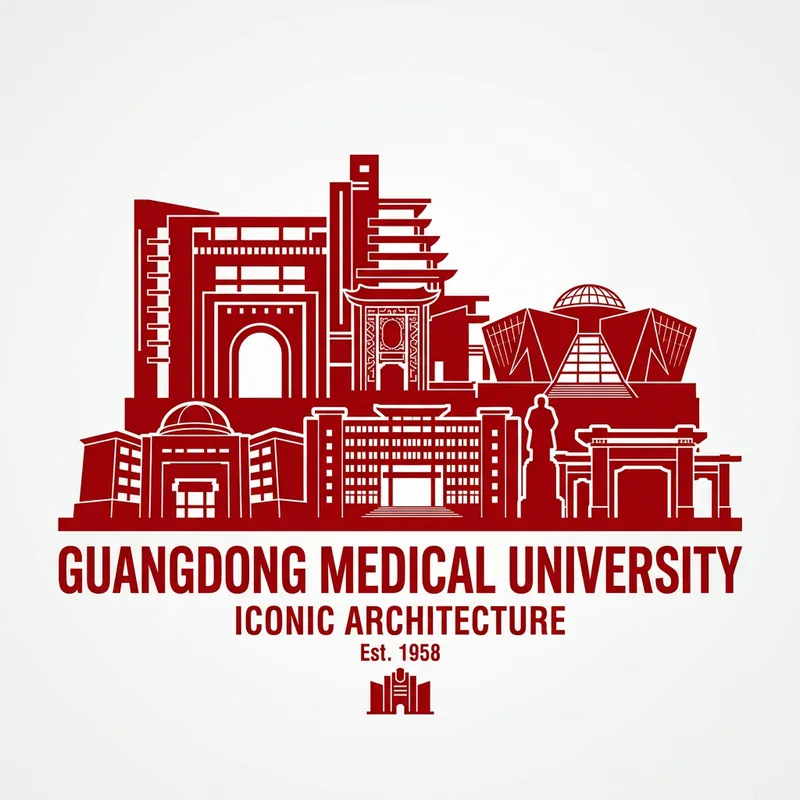 Red Silhouette of Guangdong Medical University