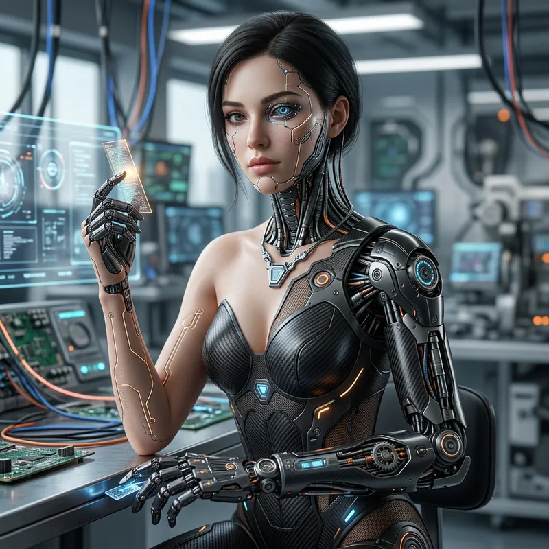 Perfect Beautyful Cyborg: High-Tech Design in HD Perfect Beautyful Cyborg: High-Tech Design in HD