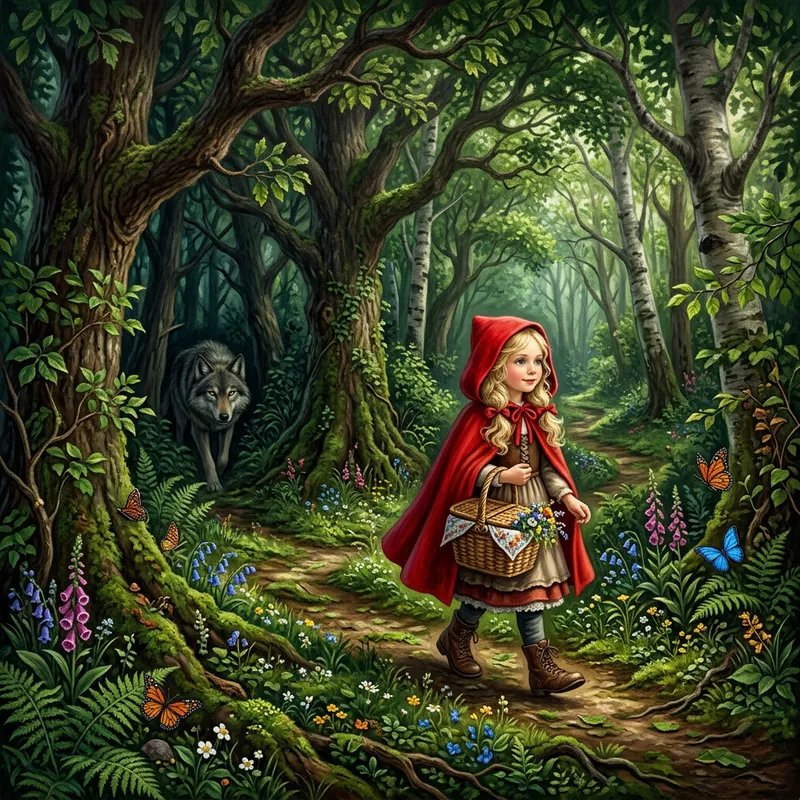 Enchanting Visuals of Little Red Riding Hood