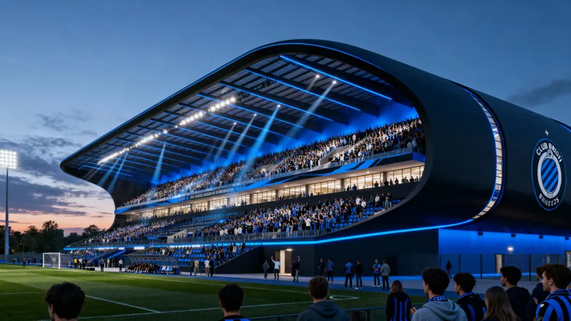 Futuristic Club Brugge Stadium 2025: A Vision in Blue & Black