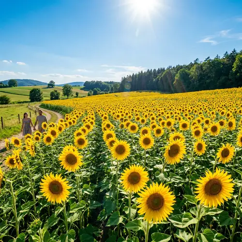 Vibrant Sunflower Fields: Nature's Joyful Beauty