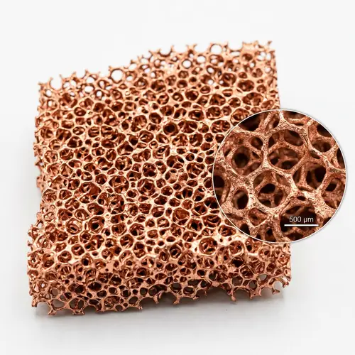 Detailed Copper Foam Catalyst Visualization