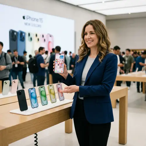 Explore iPhone 15: High-Resolution Display & Vibrant Colors