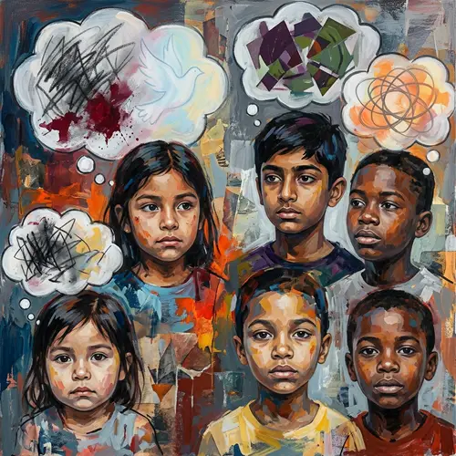 Perception of Violence in Young People: Abstract Realism Art