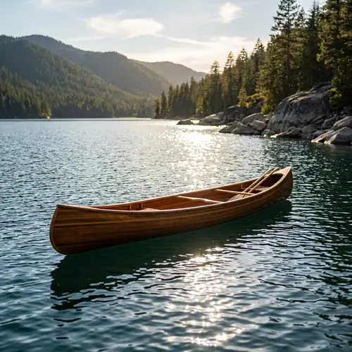 Tranquil Canoe Journey: Nature's Serene Beauty Captured
