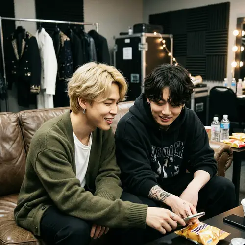 Jimin and Jungkook BTS Photos | Behind the Scenes