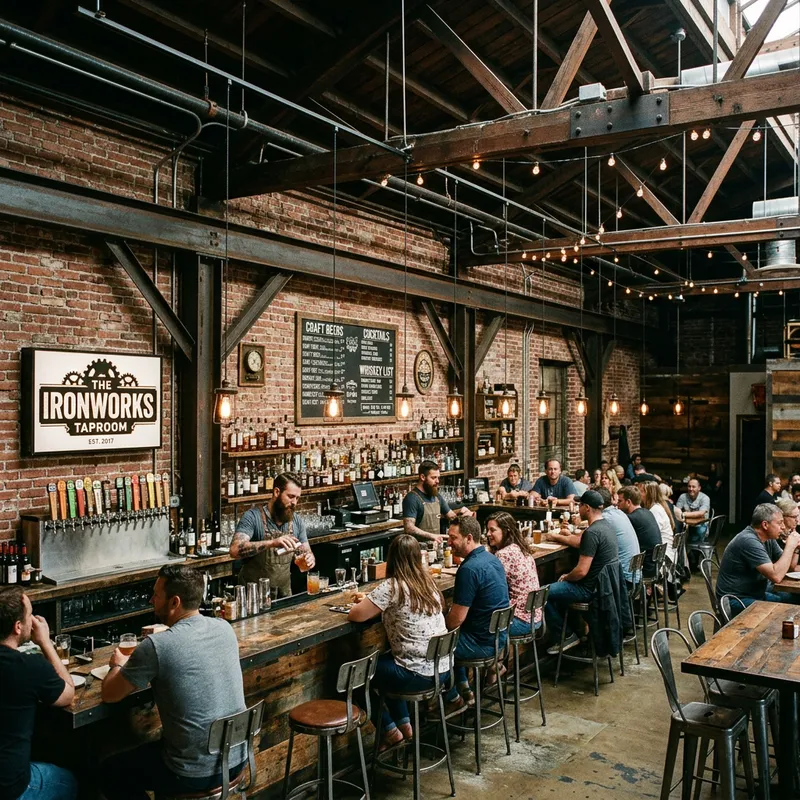 Industrial Style Bar Design Inspiration