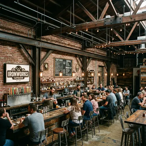 Industrial Style Bar Design Inspiration