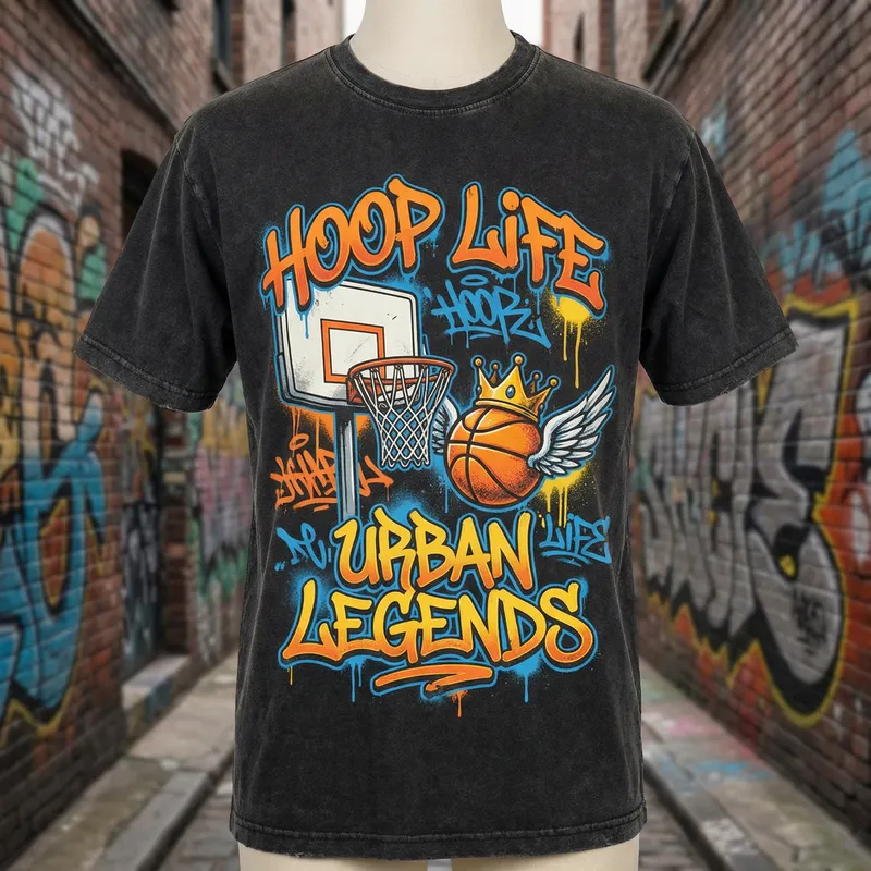 Urban Basketball T-Shirt Design | Street Style