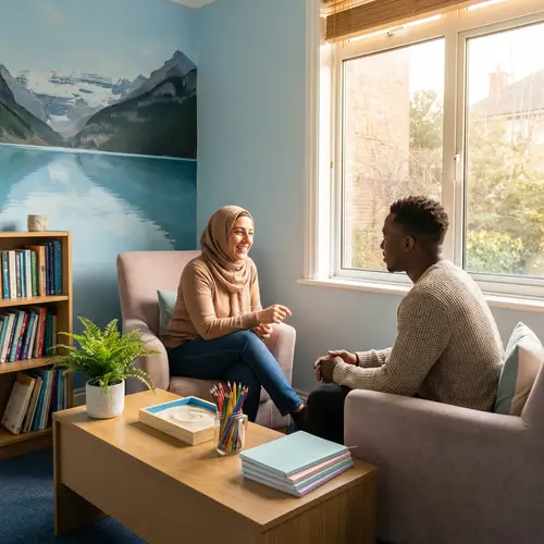 Tranquil Counselling Room for Therapy Sessions