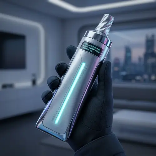Futuristic Compact Food Tube: Innovative Technology for Dietary Necessities