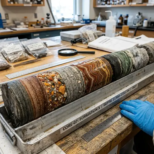 Layered Geological Formations: Intricate Textures & Patterns