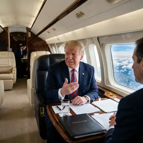 Donald Trump on a Plane: Iconic Moments