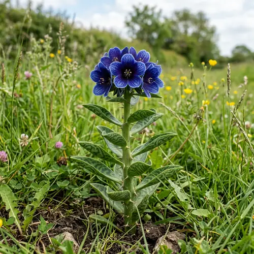 Stunning 30cm Plant with Dark Blue Petals