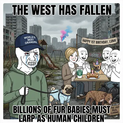 Dystopian Dog Celebration: A Call for Change