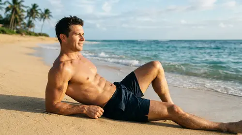 Handsome Athletic Man on Beach | Stunning Photography