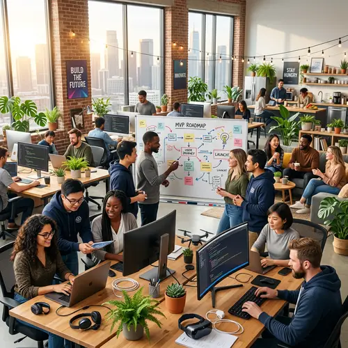 Diverse Startup Environment: Tech Innovation & Collaboration