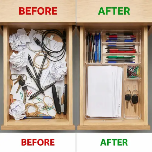 Drawer Organization: Before & After Transformation