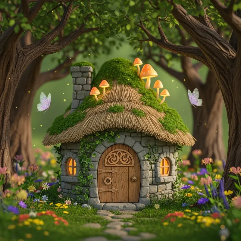 Whimsical Fairy Cottage in Enchanted Woods