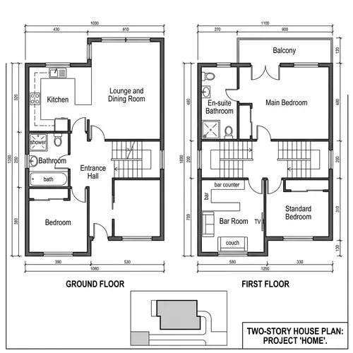 Custom House Plan with Open Layout & Modern Features