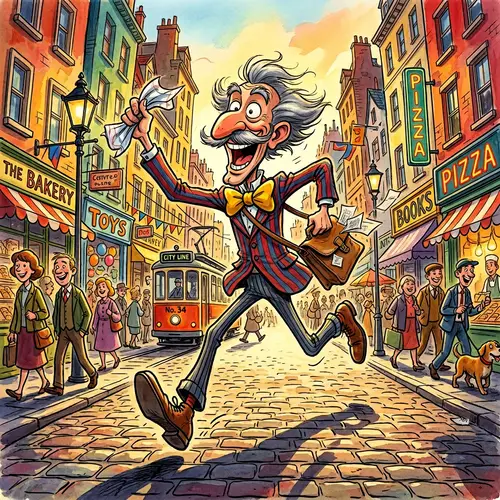 Whimsical Cartoon Caricature Art for Urban Vibes