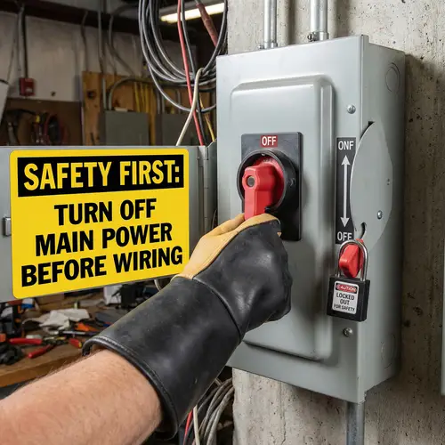 Safety Reminder: Turn Off Main Power before Wiring