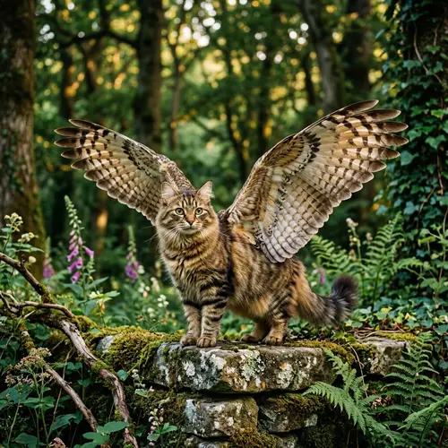 Un Gato con Alas: The Enchanted Winged Cat