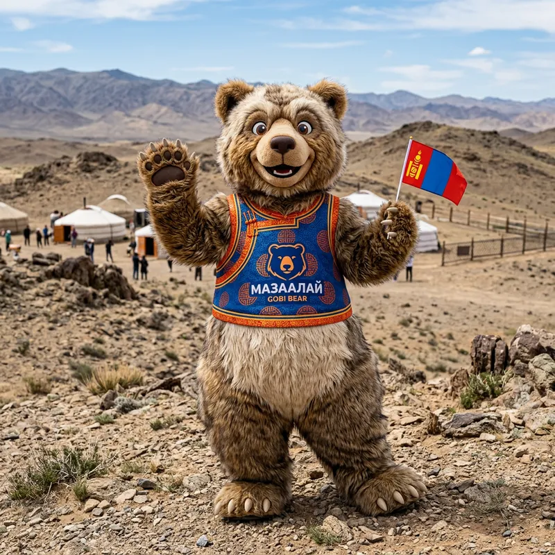 Gobi Bear Mascot - Fun & Friendly Design Gobi Bear Mascot - Fun & Friendly Design