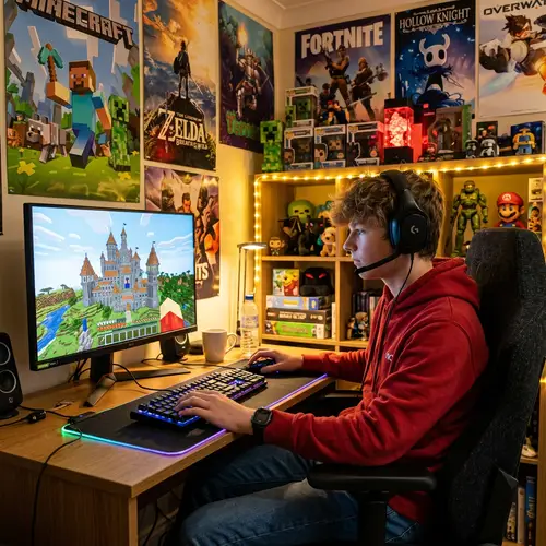 Block-Style Video Game Enthusiast | Teen Gamer Experience