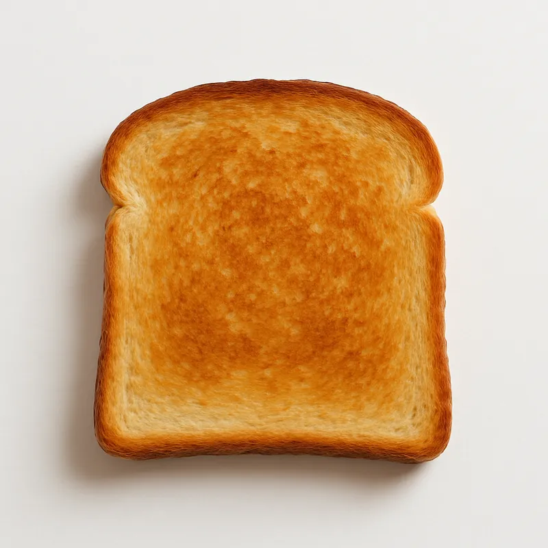 Toasted Bread on White Background | Delicious Toast