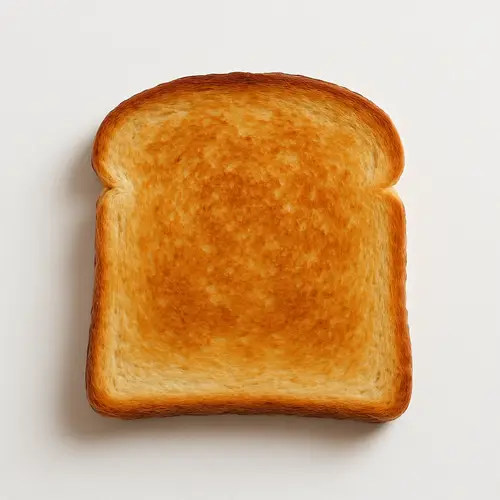 Toasted Bread on White Background | Delicious Toast