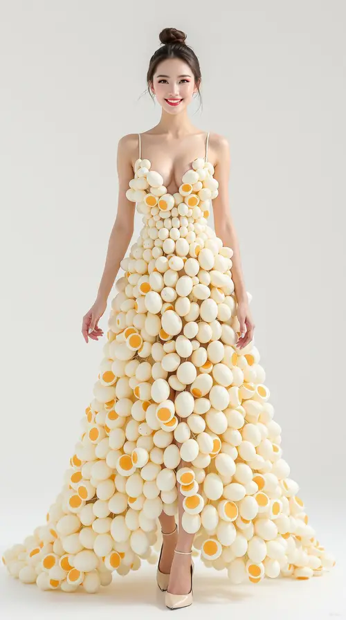 Extravagant Egg Dress | Couture Fashion Inspiration