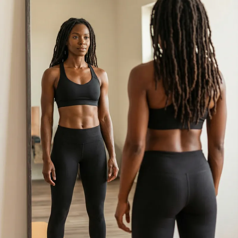 Hyperrealistic Portrait of a Dark-Skinned Model