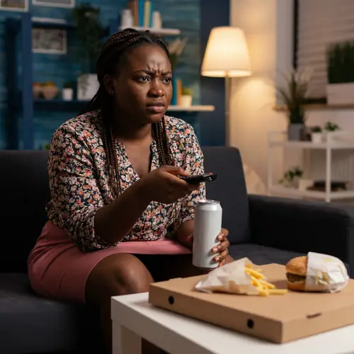 Cozy Evening Portrait of a Young Woman