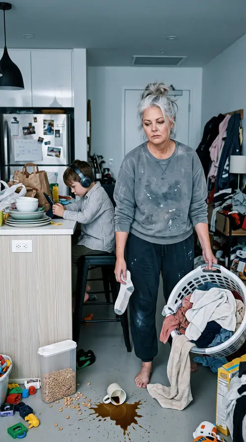 Struggling Mom at Home: Chaos and Disconnection