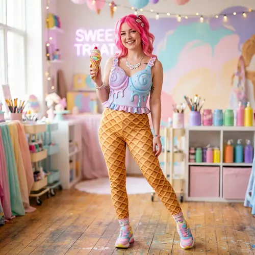 Whimsical Ice Cream-Themed Fashion Inspiration