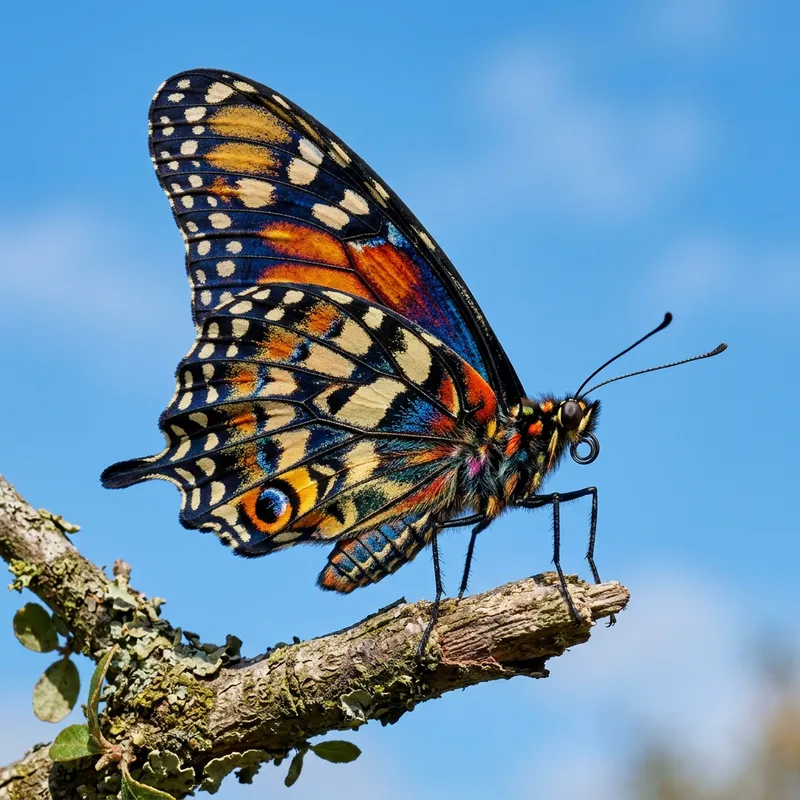 Vibrant Butterfly with Detailed Patterns Vibrant Butterfly with Detailed Patterns