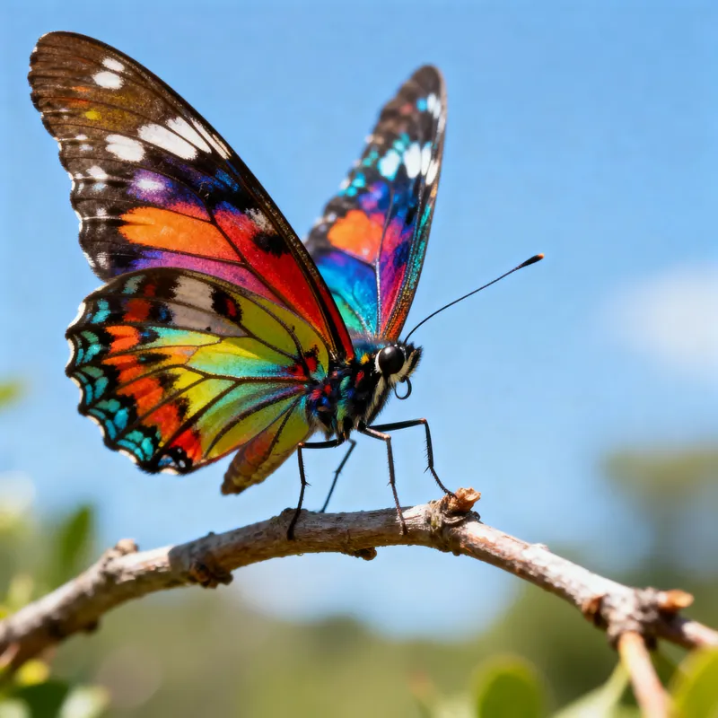 Vibrant Butterfly with Detailed Patterns