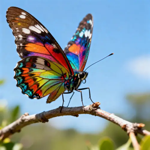 Vibrant Butterfly with Detailed Patterns