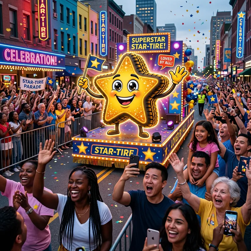 Star-shaped Tire - The Beloved Center of Attention Star-shaped Tire - The Beloved Center of Attention