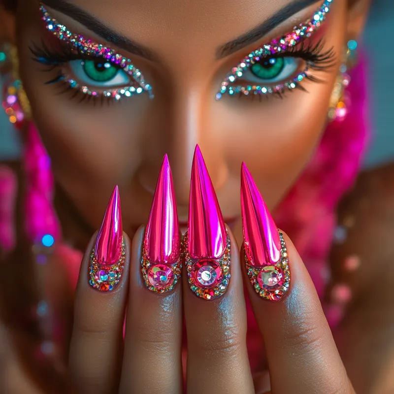 Glamorous Stiletto Nail Art for Bold Women Glamorous Stiletto Nail Art for Bold Women