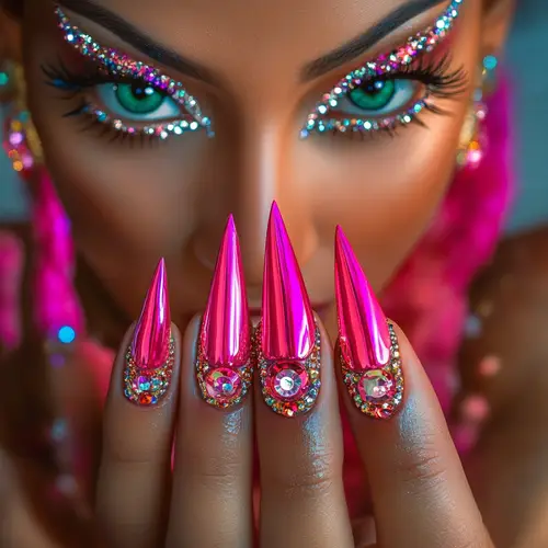 Glamorous Stiletto Nail Art for Bold Women