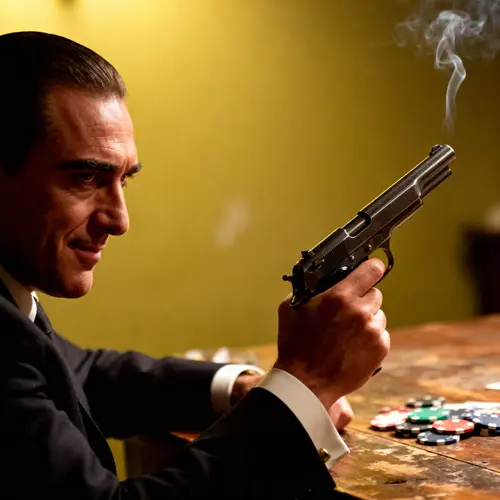 Italian Mafia Holding Guns - A Glimpse into the Underworld