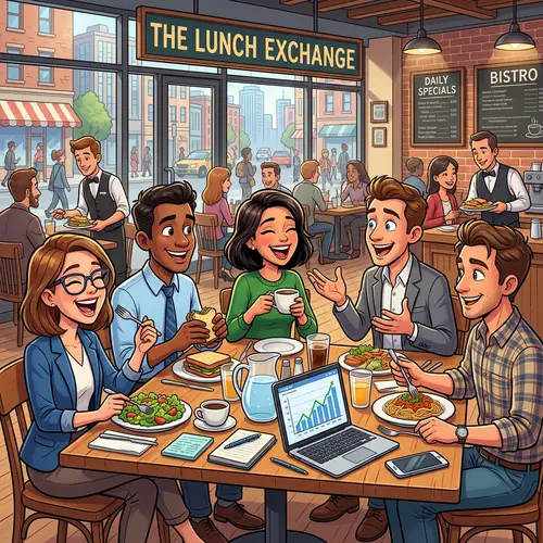 Professionals Lunch Cartoon for Fun and Inspiration